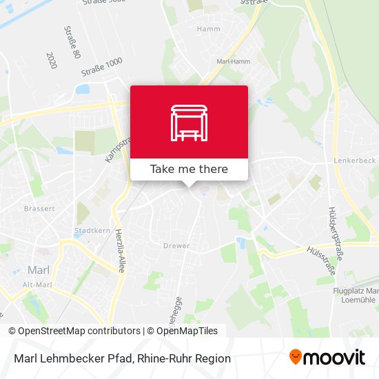 Marl Lehmbecker Pfad map