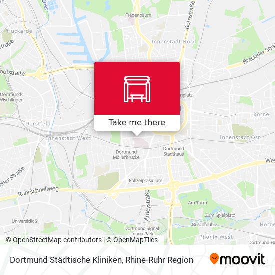 Dortmund Städtische Kliniken map