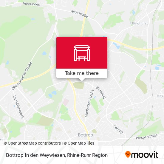 Bottrop In den Weywiesen map