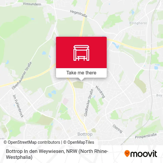 Bottrop In den Weywiesen map