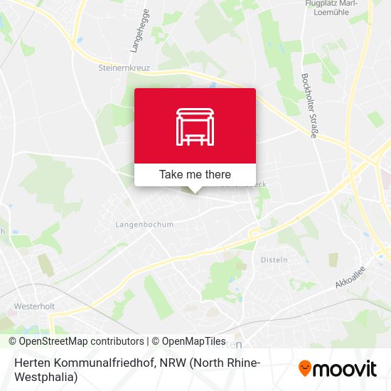 Herten Kommunalfriedhof map
