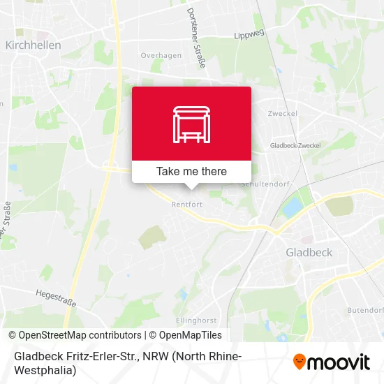 Карта Gladbeck Fritz-Erler-Str.
