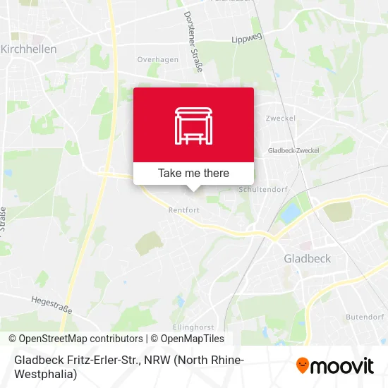 Карта Gladbeck Fritz-Erler-Str.