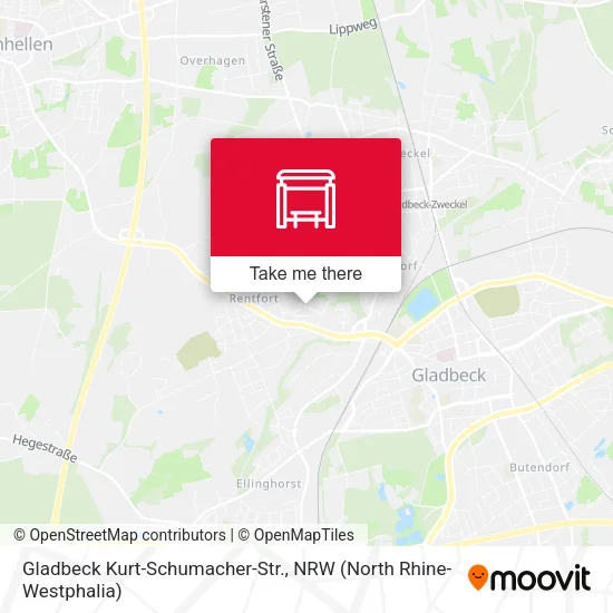 Карта Gladbeck Kurt-Schumacher-Str.