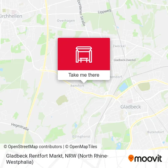 Карта Gladbeck Rentfort Markt