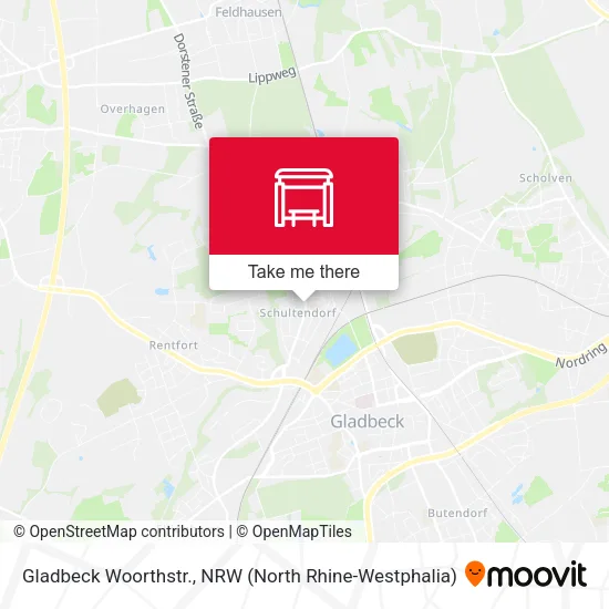 Карта Gladbeck Woorthstr.