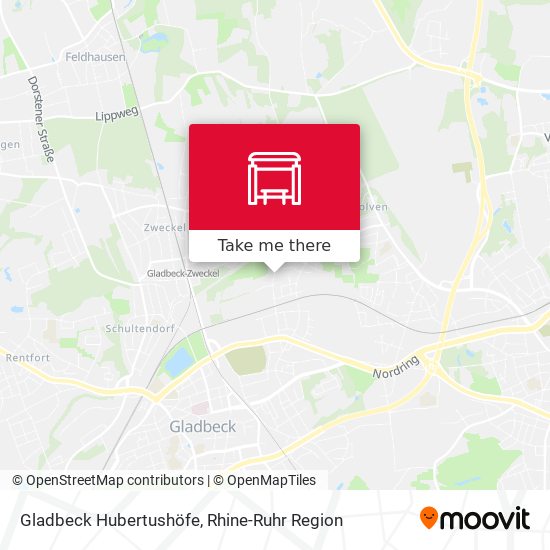Gladbeck Hubertushöfe map