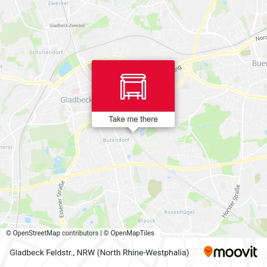 Карта Gladbeck Feldstr.