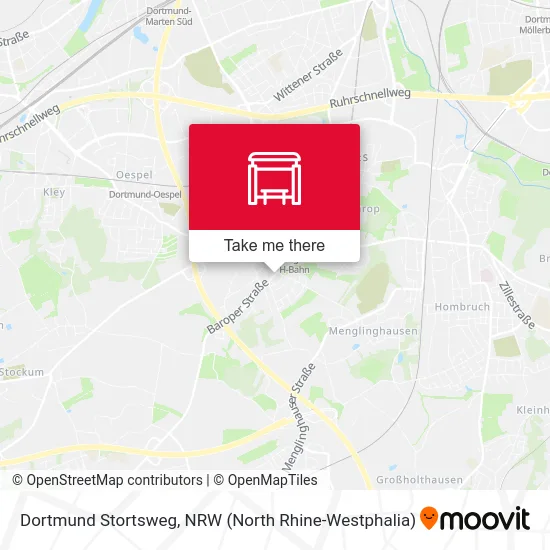 Dortmund Stortsweg map