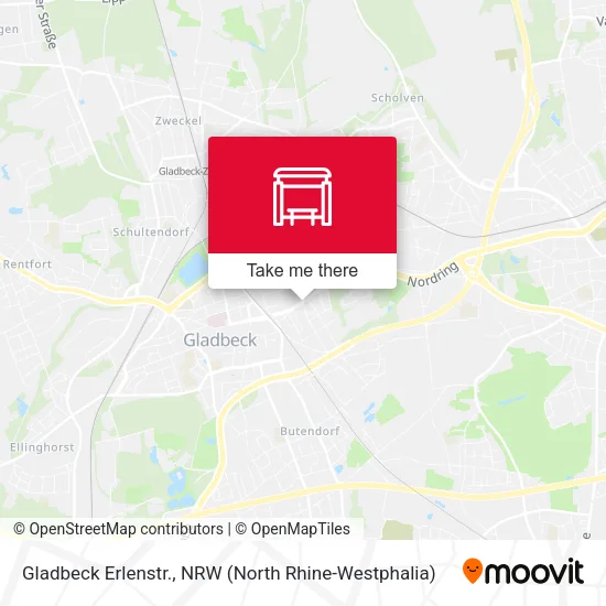 Карта Gladbeck Erlenstr.