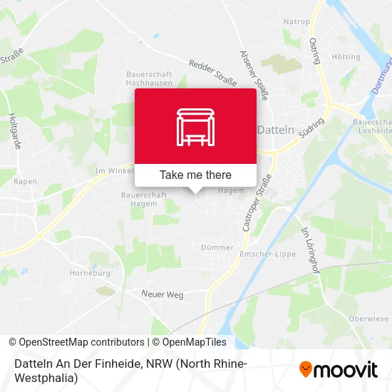 Карта Datteln An Der Finheide