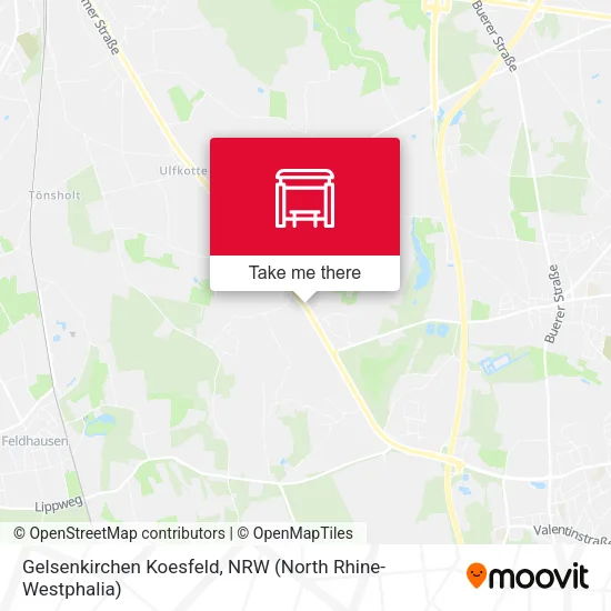 Карта Gelsenkirchen Koesfeld