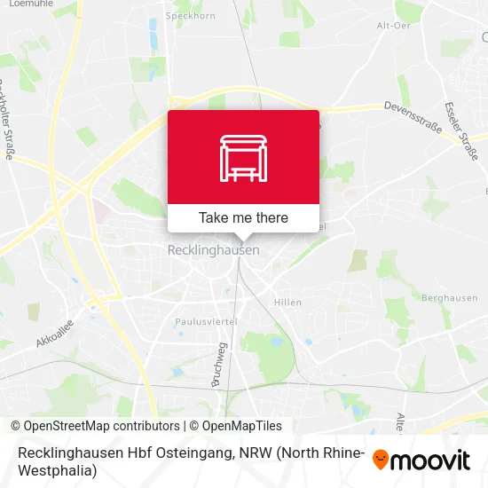 Карта Recklinghausen Hbf Osteingang