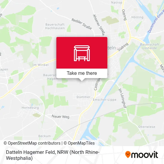 Datteln Hagemer Feld map