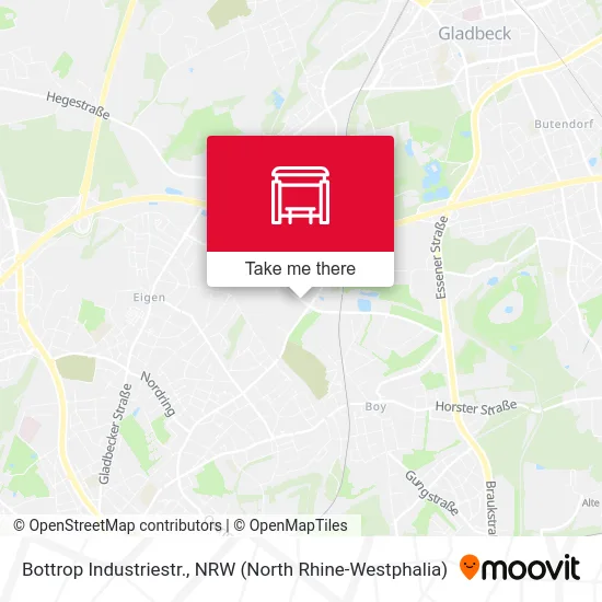 Bottrop Industriestr. map