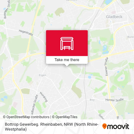 Bottrop Gewerbeg. Rheinbaben map