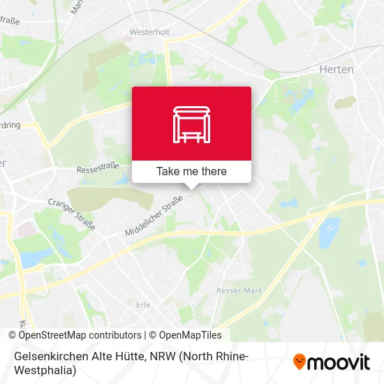 Gelsenkirchen Alte Hütte map