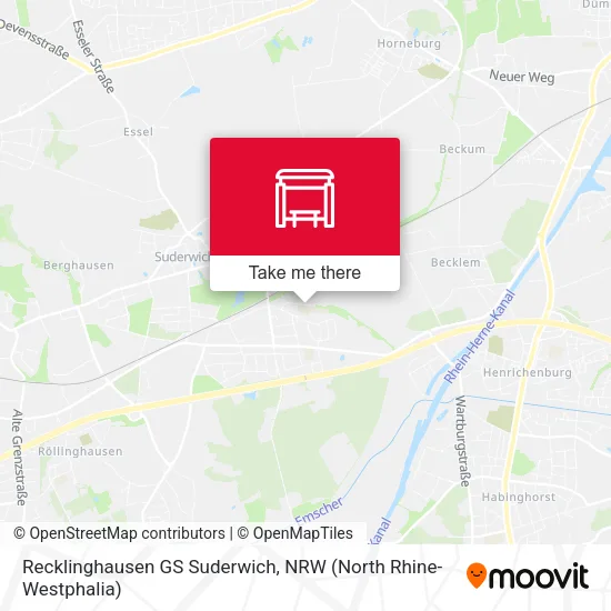 Карта Recklinghausen GS Suderwich
