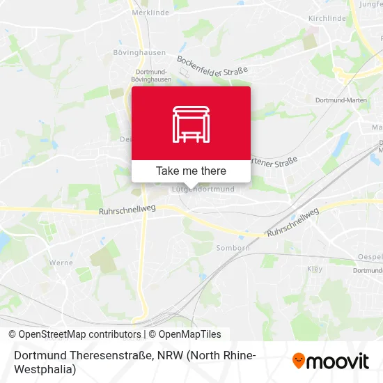 Dortmund Theresenstraße map