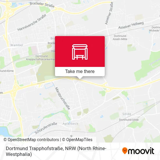 Dortmund Trapphofstraße map