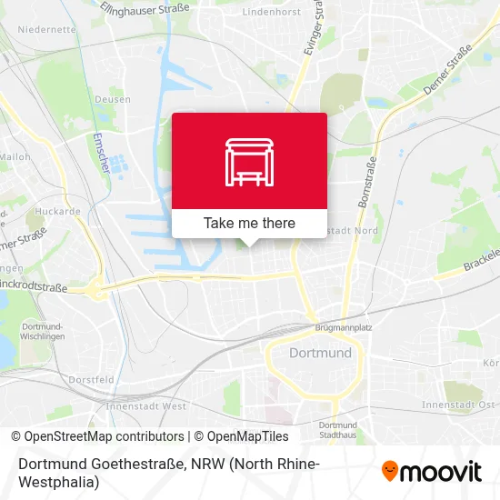 Dortmund Goethestraße map