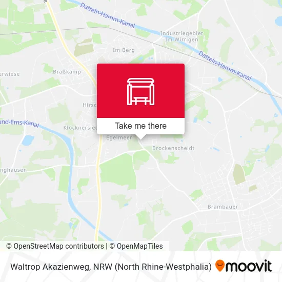 Waltrop Akazienweg map