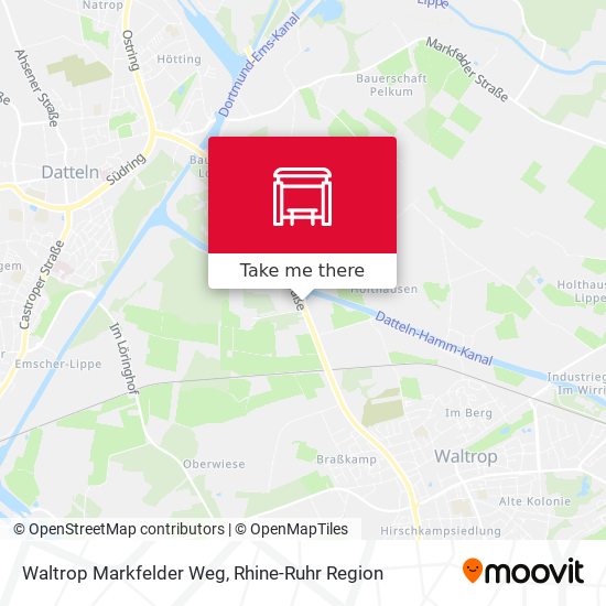 Waltrop Markfelder Weg map