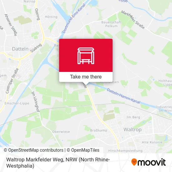 Waltrop Markfelder Weg map
