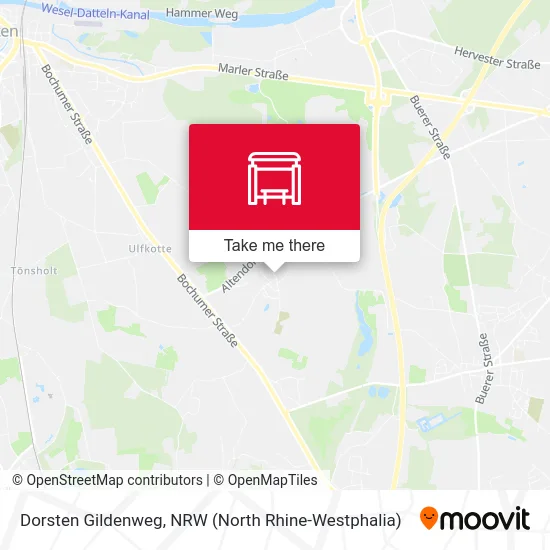 Dorsten Gildenweg map