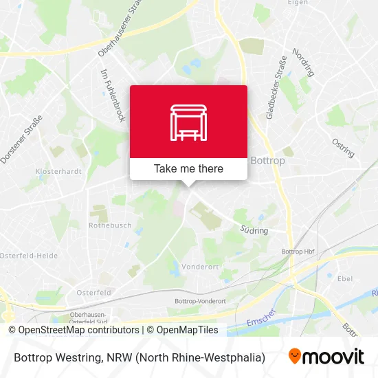 Bottrop Westring map