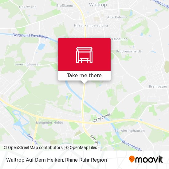 Waltrop Auf Dem Heiken map