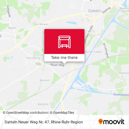 Datteln Neuer Weg Nr. 47 map