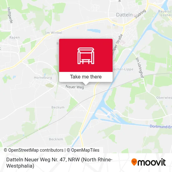 Datteln Neuer Weg Nr. 47 map