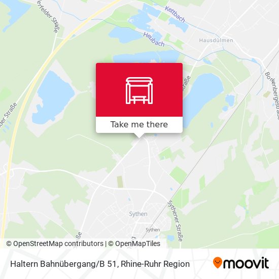 Haltern Bahnübergang/B 51 map