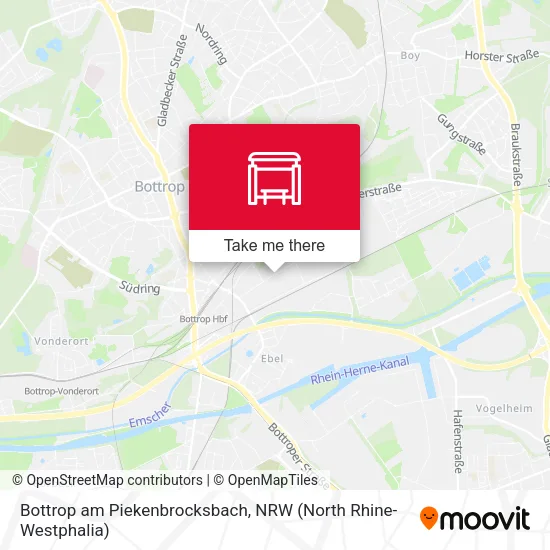 Карта Bottrop am Piekenbrocksbach