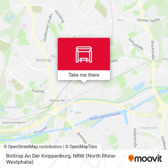 Карта Bottrop An Der Knippenburg