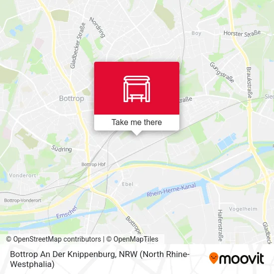 Карта Bottrop An Der Knippenburg