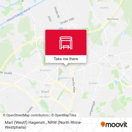 Marl (Westf) Hagenstr. map