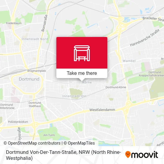 Dortmund Von-Der-Tann-Straße map