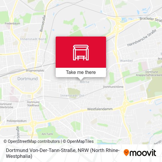 Dortmund Von-Der-Tann-Straße map