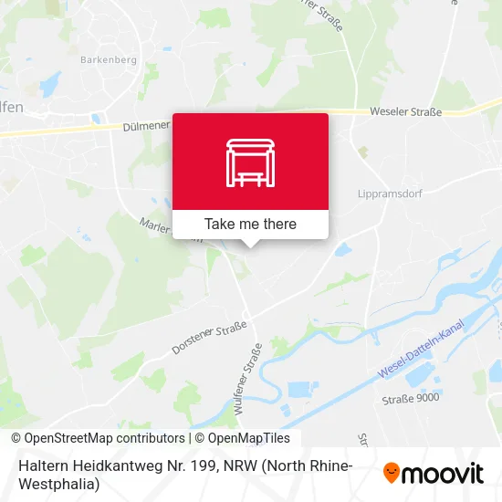 Карта Haltern Heidkantweg Nr. 199