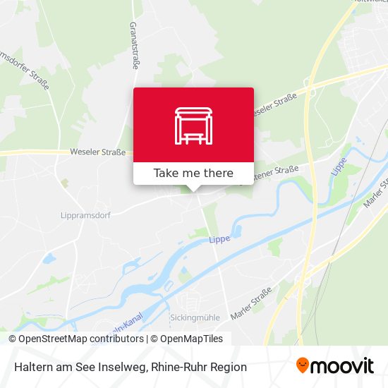 Haltern am See Inselweg map