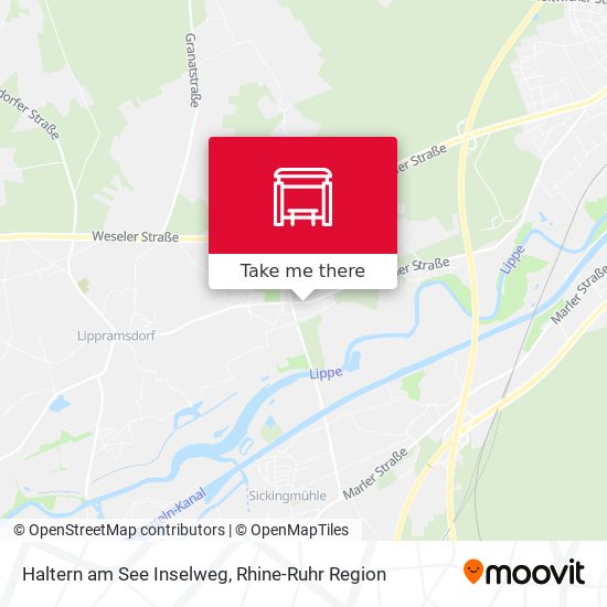 Haltern am See Inselweg map