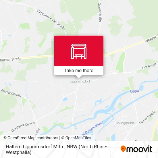 Haltern Lippramsdorf Mitte map