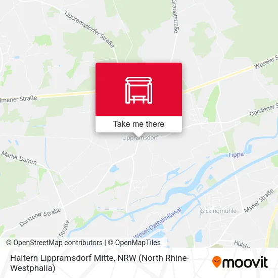 Карта Haltern Lippramsdorf Mitte