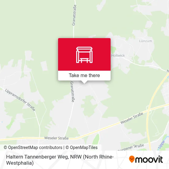 Haltern Tannenberger Weg map