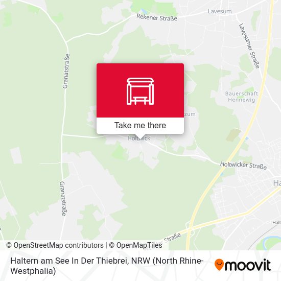Haltern am See In Der Thiebrei map