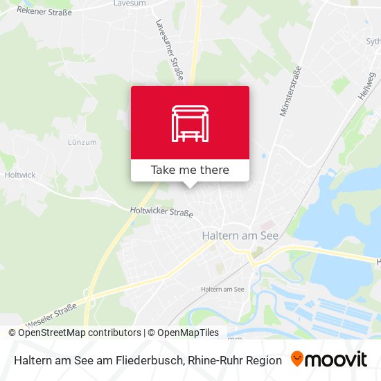Haltern am See am Fliederbusch map