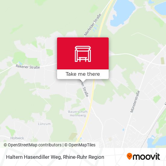 Haltern Hasendiller Weg map