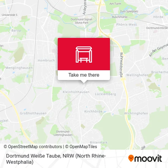 Dortmund Weiße Taube map